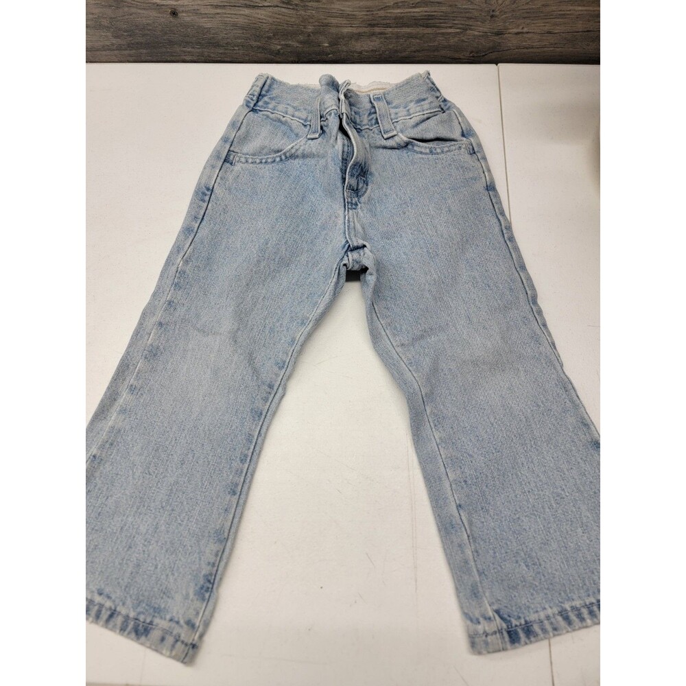 Vintage Made By Chic In USA Blue Denim Toddler Pants Jeans Size 3